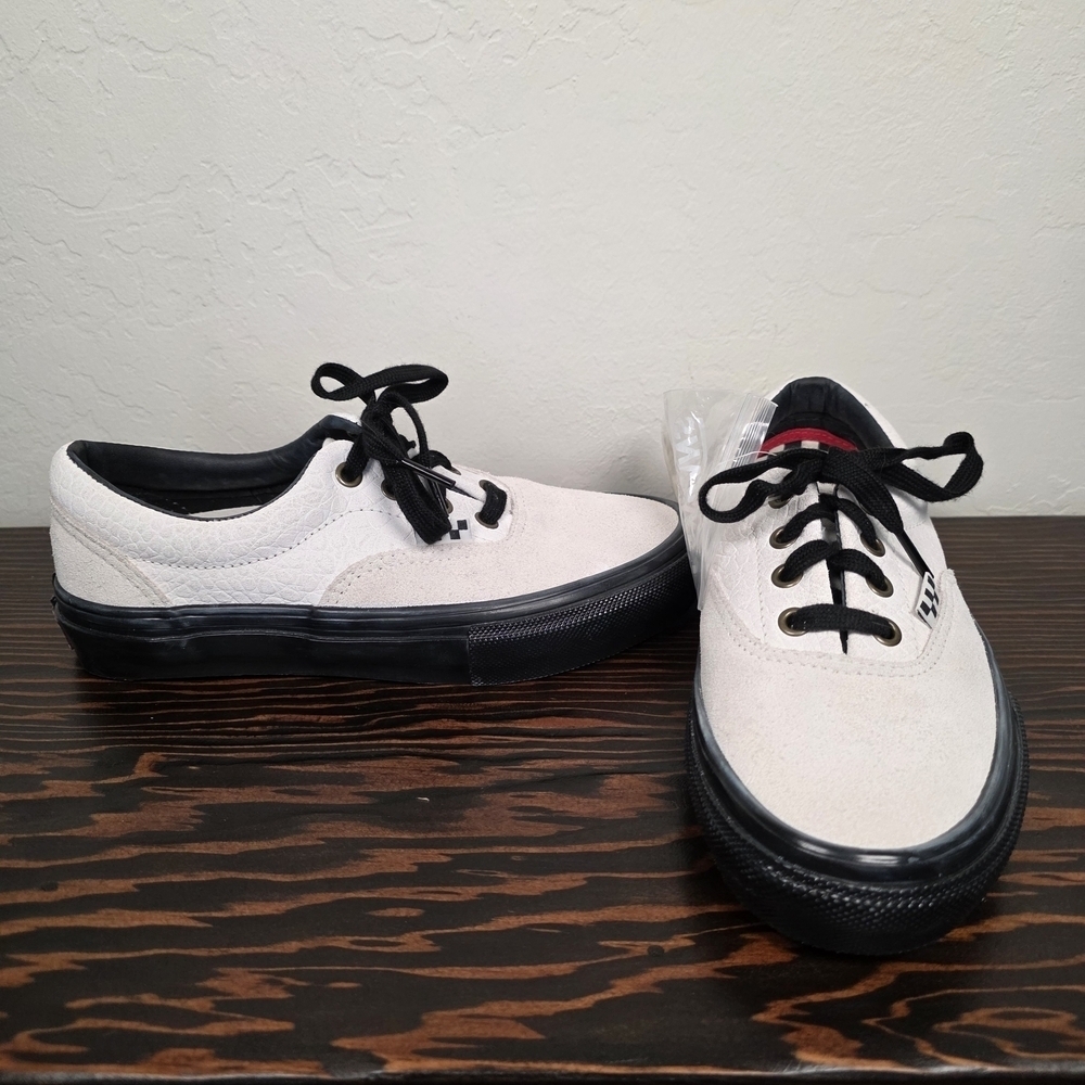 Vans Authentic Skate PopCush Breana Geering White Black Sneakers